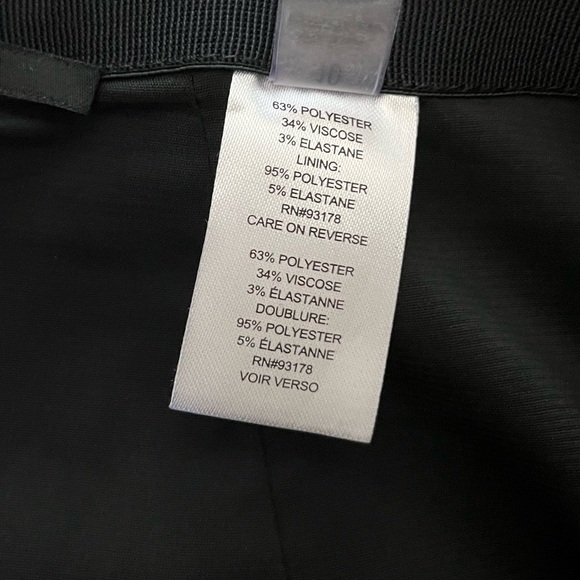 T Tahari Size 10 Black Stretch Ponte Knit Pencil Career Office Capsule Skirt - Picture 6 of 7